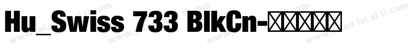 Hu_Swiss 733 BlkCn字体转换